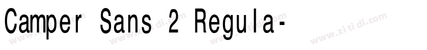 Camper Sans 2 Regula字体转换